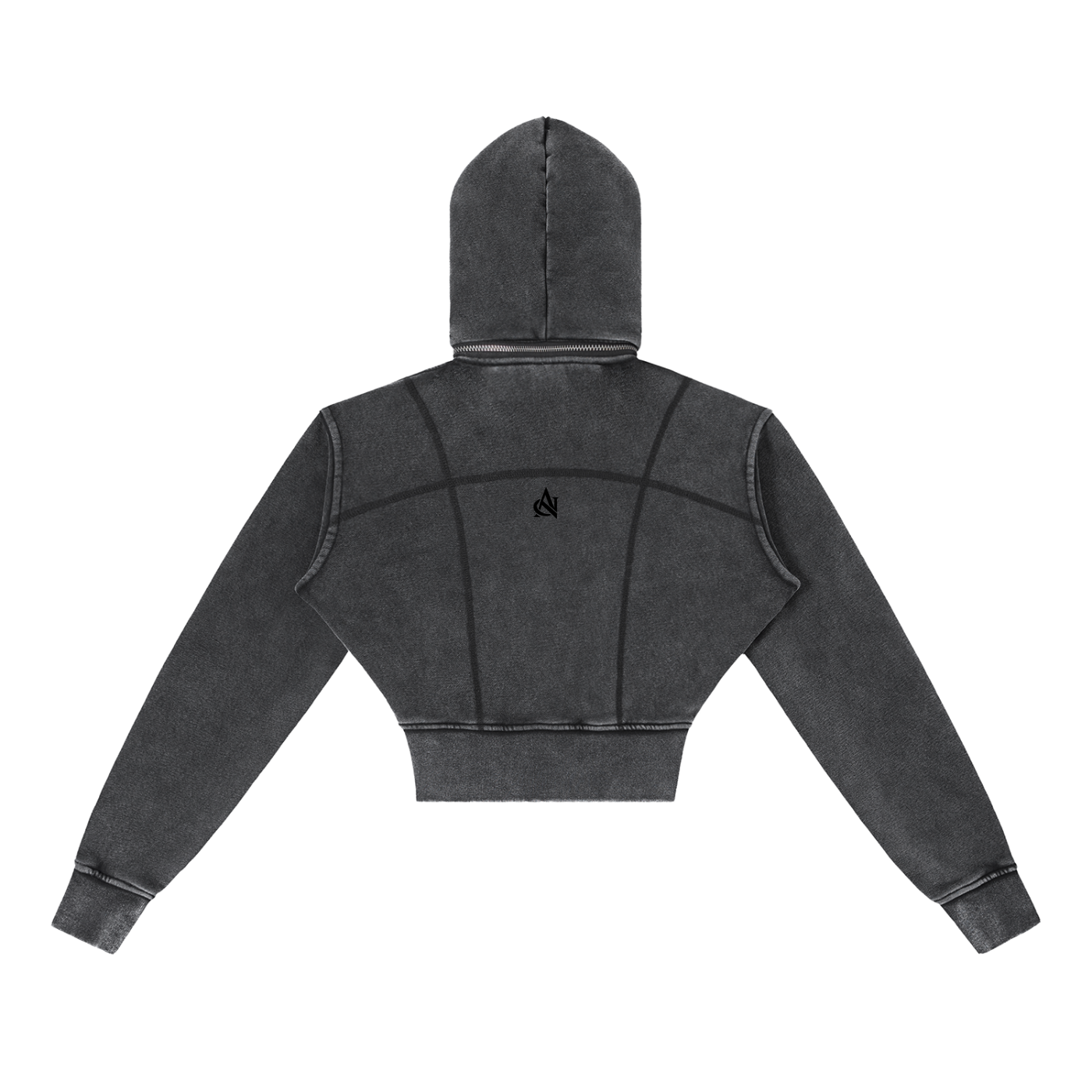 Vintage Washed Cropped Hoodie