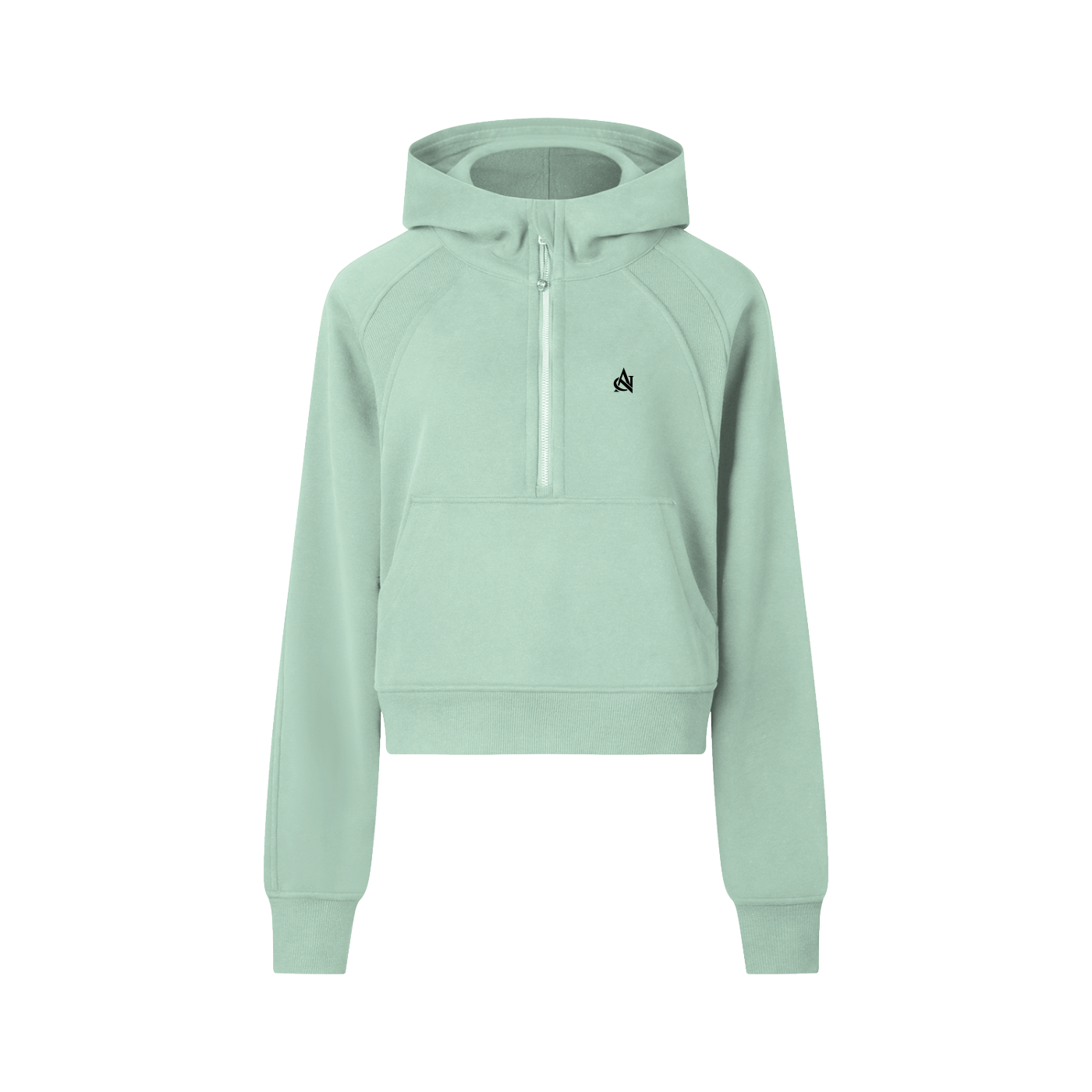 ANARCRIS Cropped Half-Zip Hoodie - Premium Streetwear