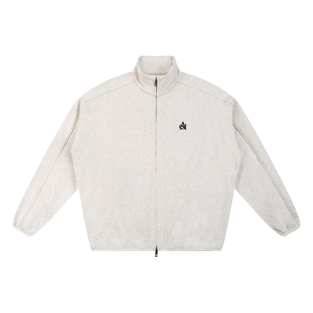 Light gray jacket on a white background