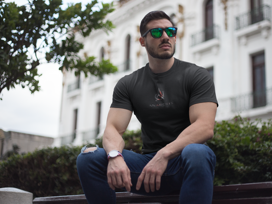 ANARCRIS Heavyweight Organic Cotton Tee — Minimalist Dark Streetwear