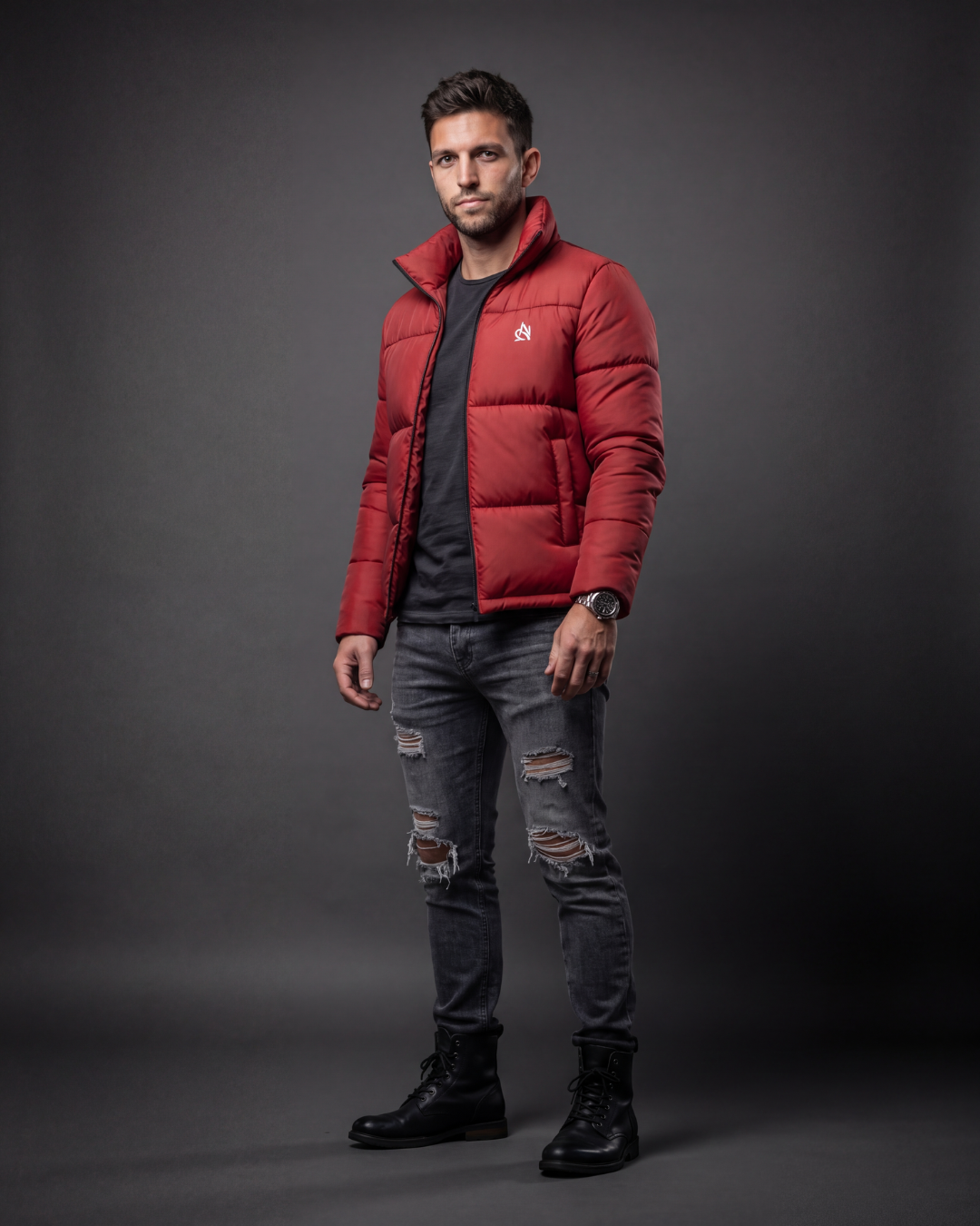 Red Puffer Jacket