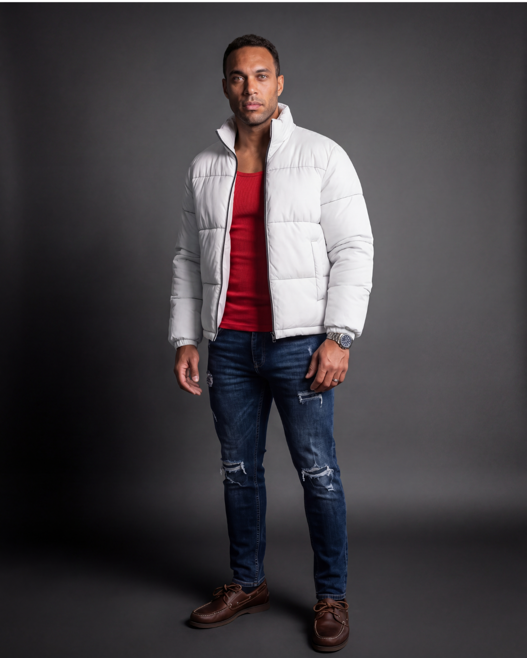 White Puffer Jacket