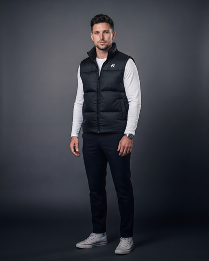 Black Silk Gilet